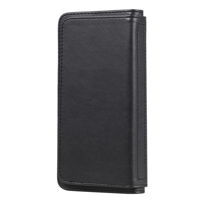 Etui Folio Huawei Y5p Zielony Czarny Wielofunkcyjne Etui Na 10 Kart Etui Ochronne