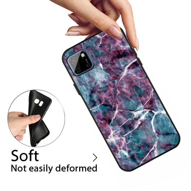 Etui Huawei Y5p Fioletowy Marmur Etui Ochronne