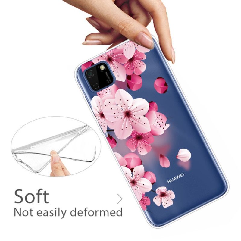 Etui Huawei Y5p Premium Kwiatowy Etui Ochronne