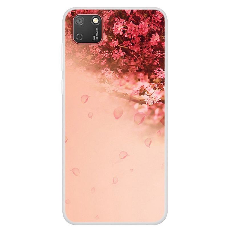 Etui Huawei Y5p Przezroczyste Romantyczne Drzewo Etui Ochronne