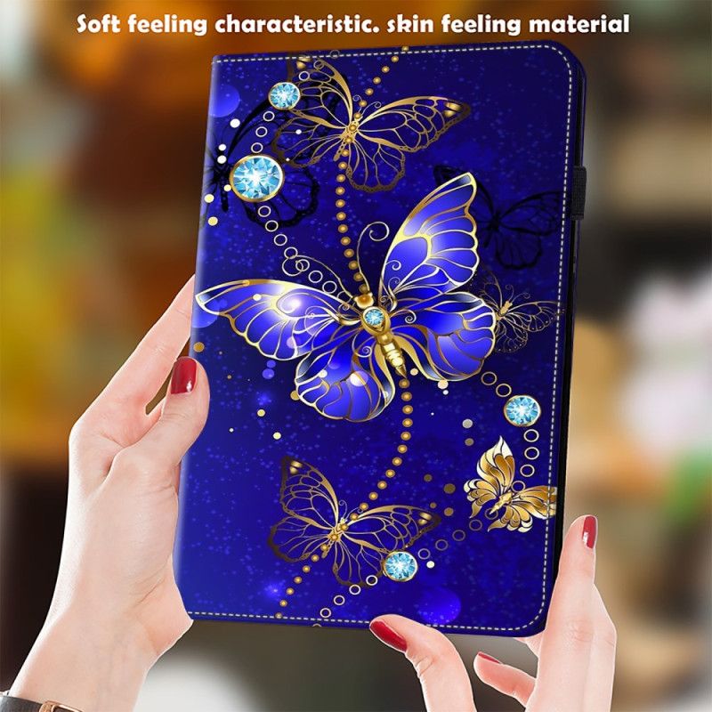 Case Samsung Galaxy Tab S9 Fe Etui Na Telefon Diamentowe Motyle