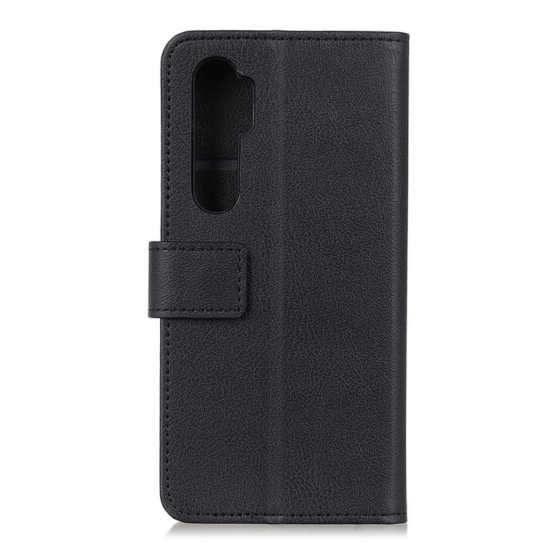 Etui Folio OnePlus Nord Biały Czarny Klasyczny Efekt Skóry Etui Ochronne