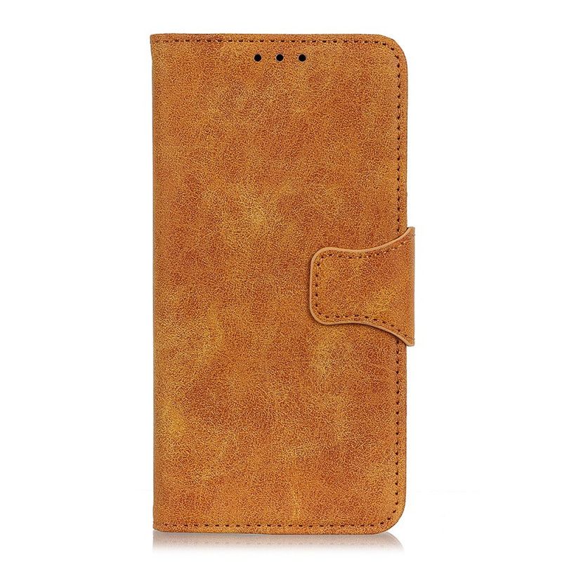 Etui Folio OnePlus Nord Brązowy Czarny Dwoina W Stylu Vintage Etui Ochronne