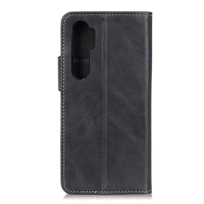 Etui Folio OnePlus Nord Czerwony Czarny Artystyczne Przyszywanie Guzików