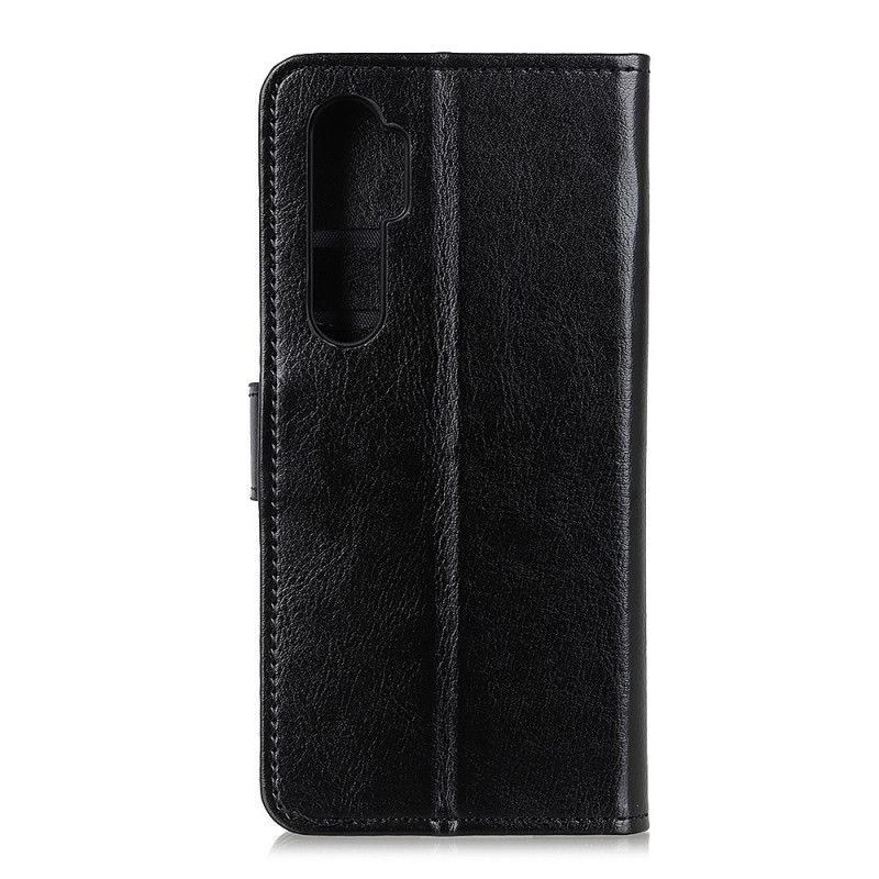 Etui Folio OnePlus Nord Czerwony Czarny Błyszcząca Sztuczna Skóra Etui Ochronne