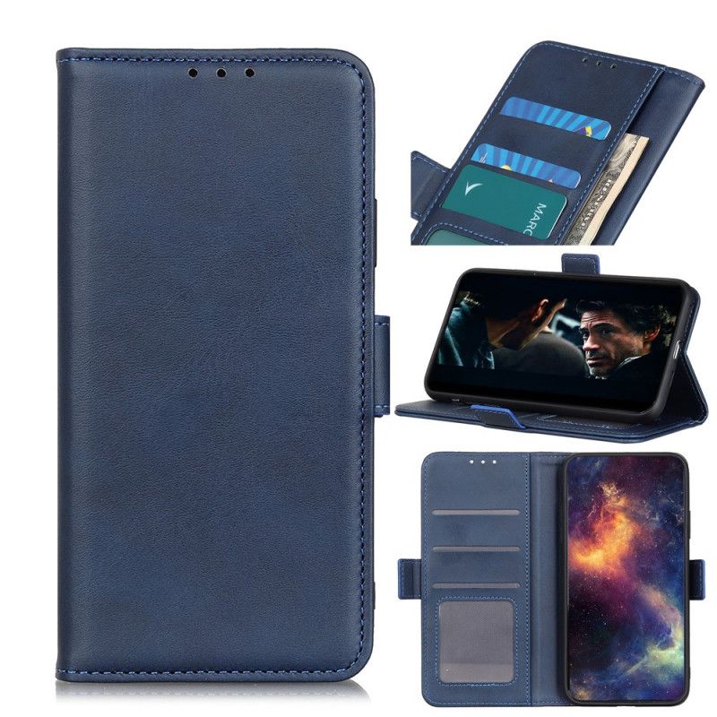 Etui Folio OnePlus Nord Czerwony Czarny Podwójna Klapa Etui Ochronne