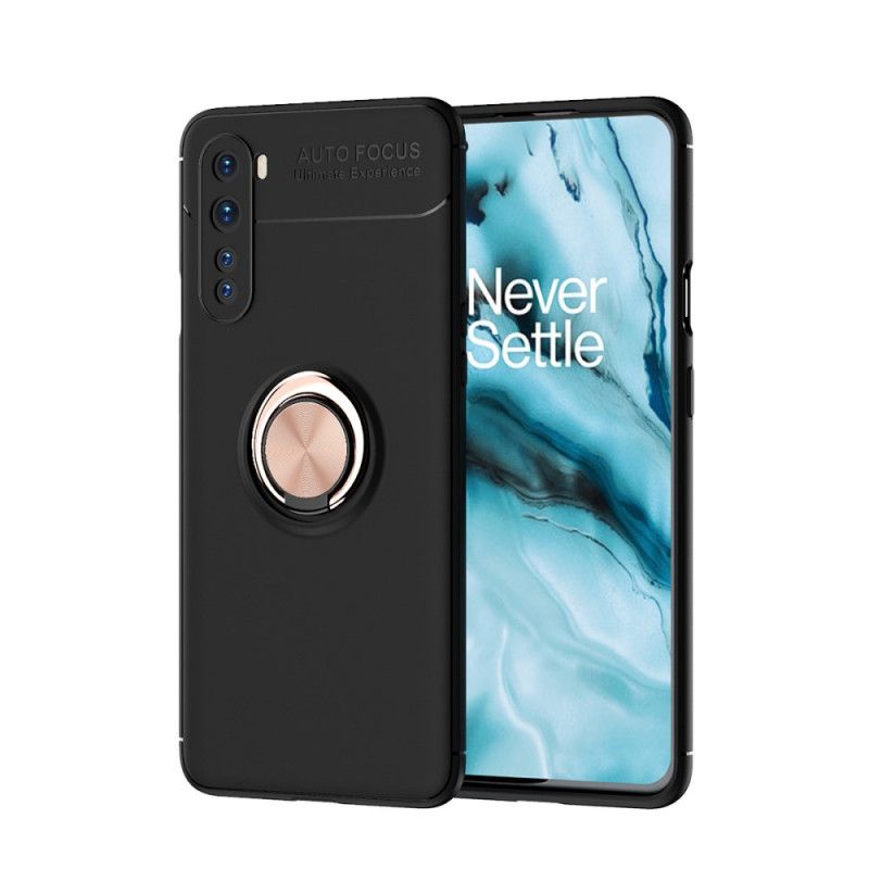 Etui OnePlus Nord Czerwony Czarny Obrotowy Pierścień Etui Ochronne