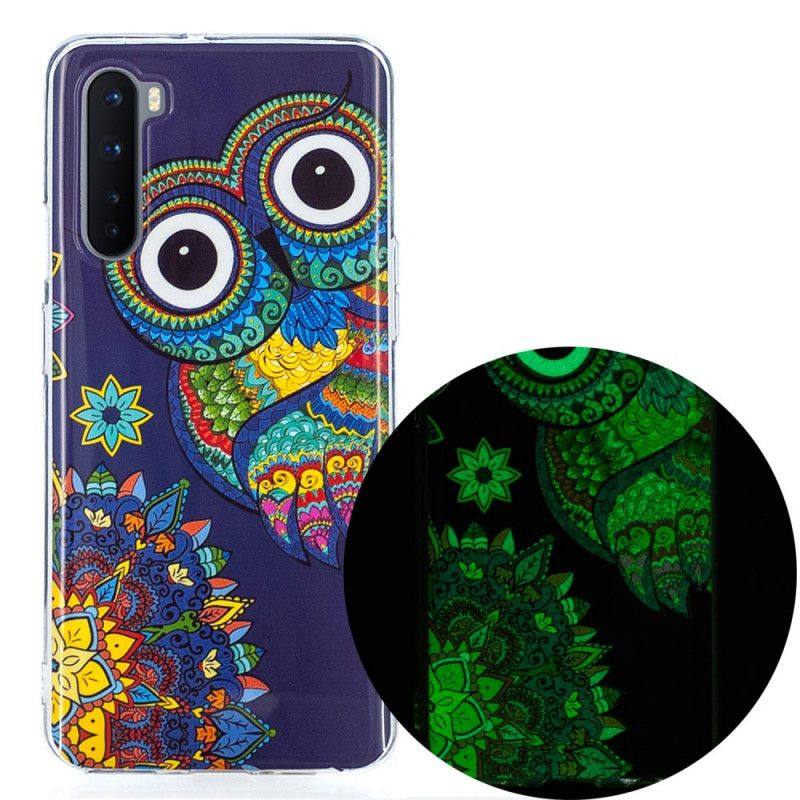 Etui OnePlus Nord Fluorescencyjna Sowa Mandala