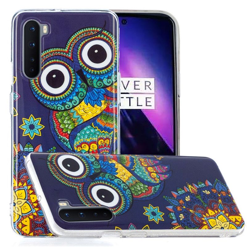 Etui OnePlus Nord Fluorescencyjna Sowa Mandala