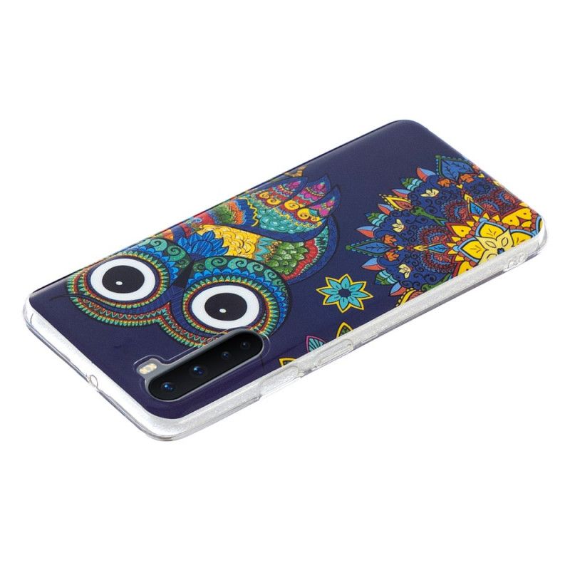 Etui OnePlus Nord Fluorescencyjna Sowa Mandala