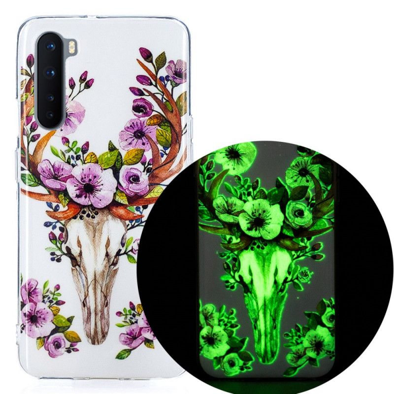 Etui OnePlus Nord Fluorescencyjny Kwiecisty Łoś