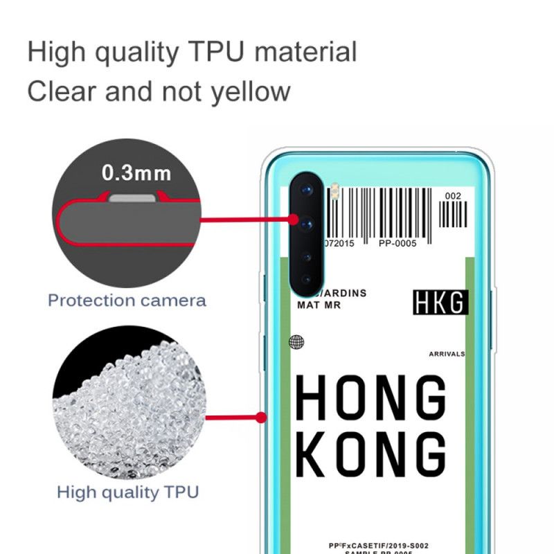 Etui OnePlus Nord Karta Pokładowa Do Hongkongu