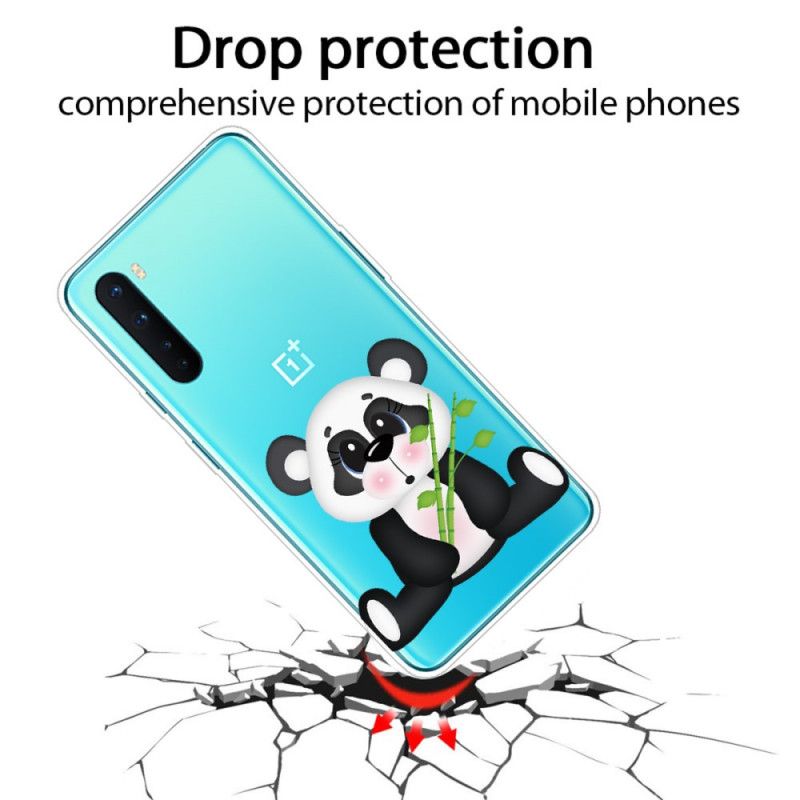 Etui OnePlus Nord Przezroczysta Smutna Panda Etui Ochronne