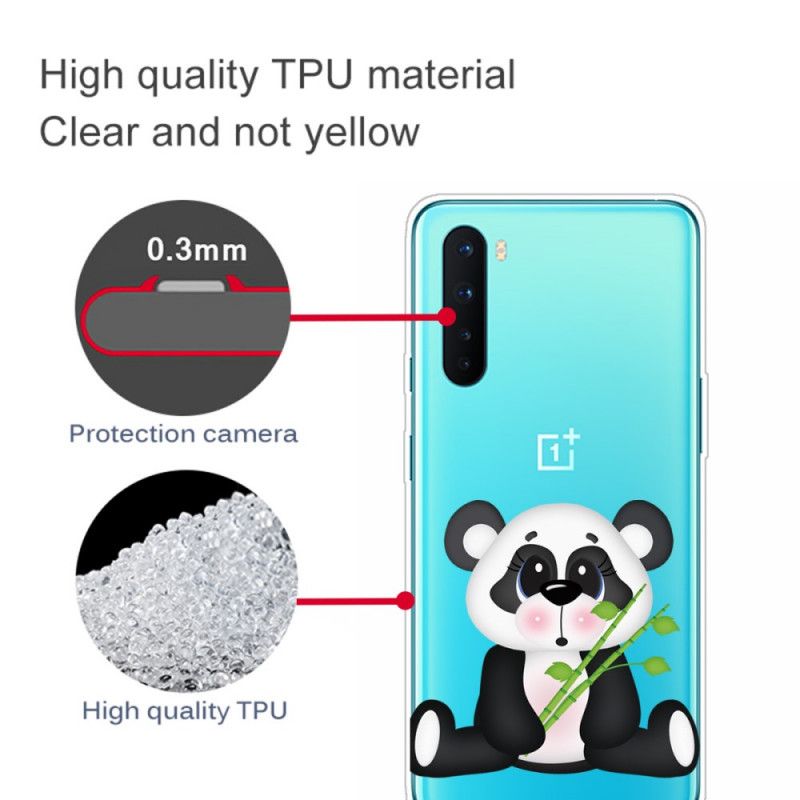 Etui OnePlus Nord Przezroczysta Smutna Panda Etui Ochronne