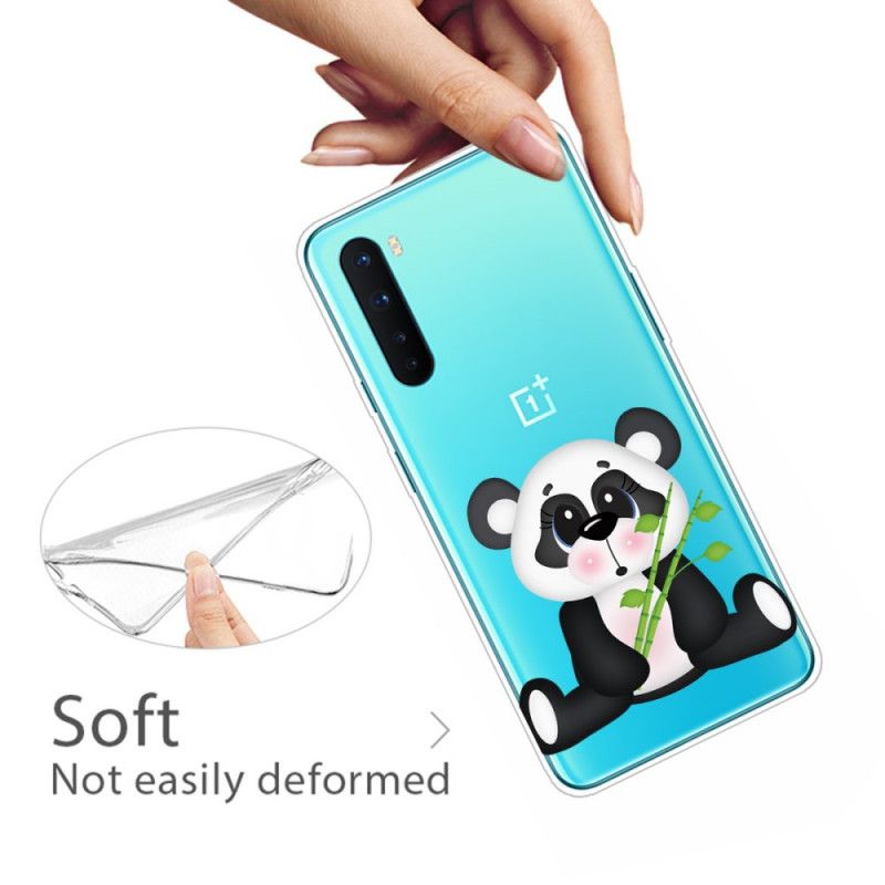 Etui OnePlus Nord Przezroczysta Smutna Panda Etui Ochronne