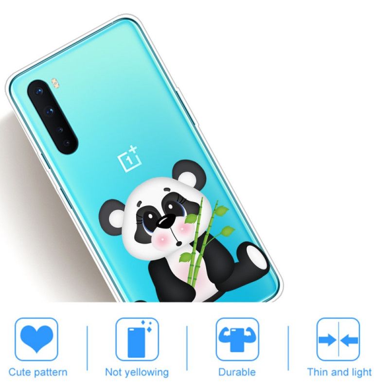 Etui OnePlus Nord Przezroczysta Smutna Panda Etui Ochronne