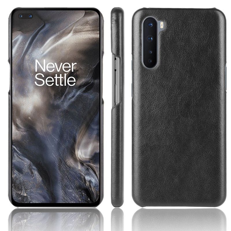 Etui OnePlus Nord Szary Czarny Efekt Skóry Lychee Performance