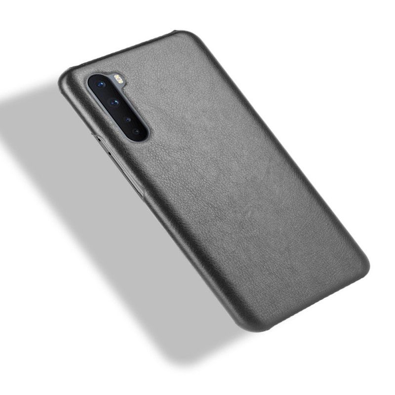 Etui OnePlus Nord Szary Czarny Efekt Skóry Lychee Performance