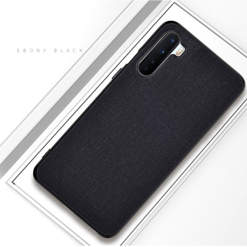 Etui OnePlus Nord Szary Czarny Tekstura Tkaniny