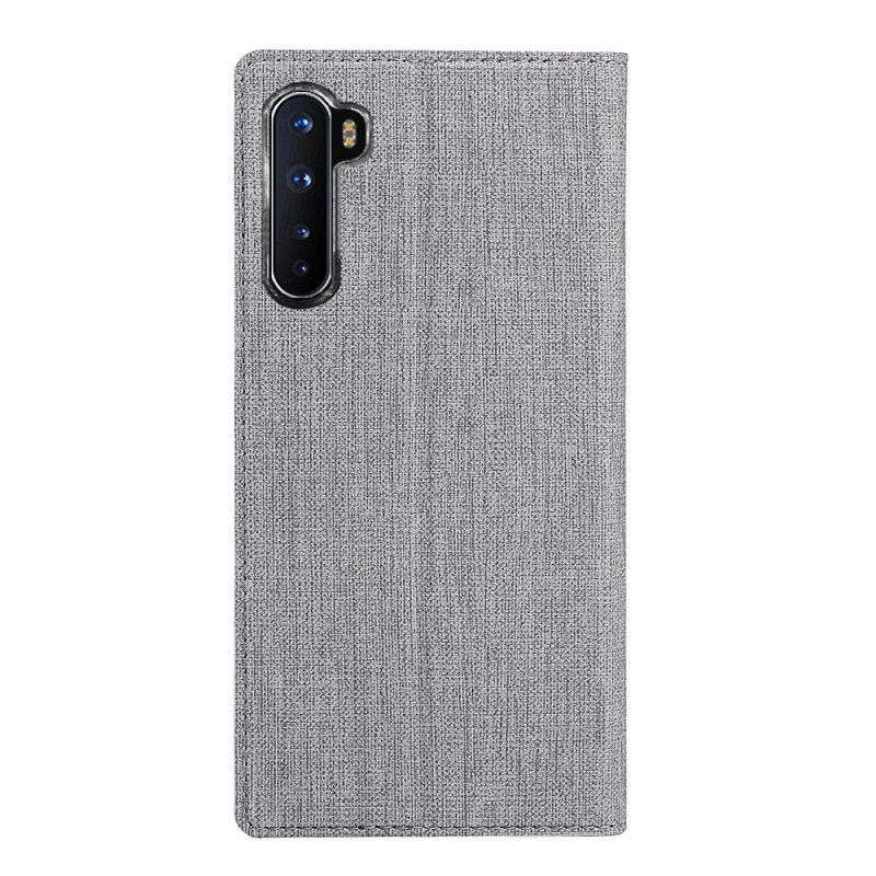 Flip Kotelot OnePlus Nord Szary Czarny Etui na Telefon Teksturowane Vili Dmx