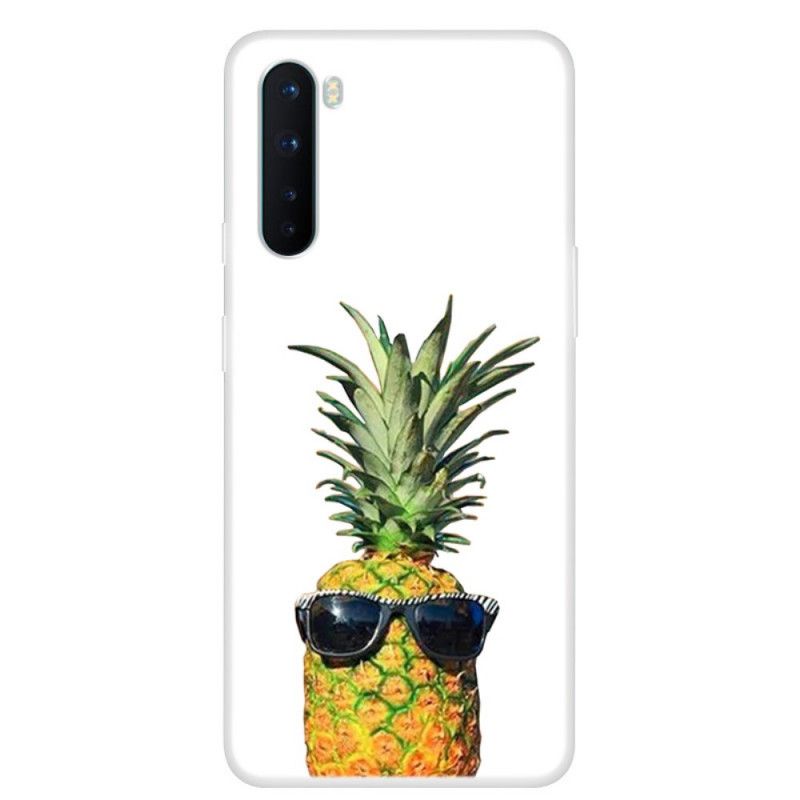 Futerały OnePlus Nord Etui na Telefon Przezroczysty Ananas W Okularach