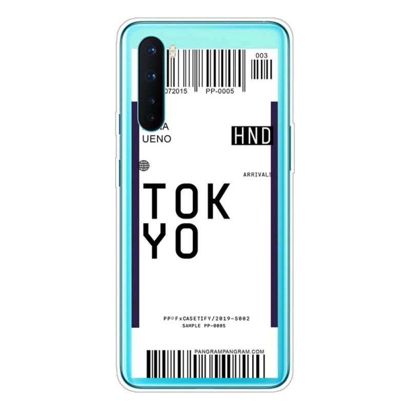 Futerały OnePlus Nord Granatowy Ciemnoniebieski Etui na Telefon Karta Pokładowa Tokyo