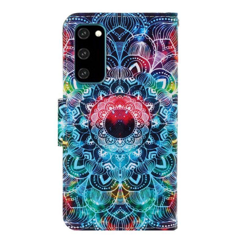 Etui Folio Samsung Galaxy S20 Błyszcząca Mandala Stringi Etui Ochronne