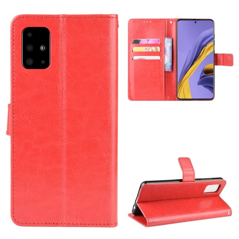 Etui Folio Samsung Galaxy S20 Czerwony Czarny Efektowna Sztuczna Skóra