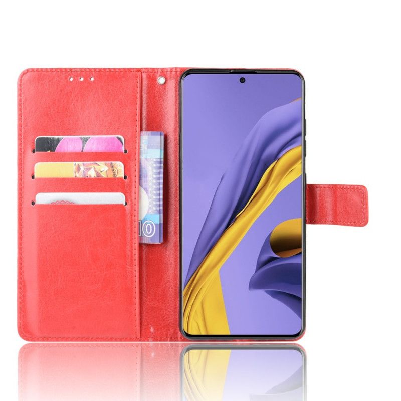 Etui Folio Samsung Galaxy S20 Czerwony Czarny Efektowna Sztuczna Skóra