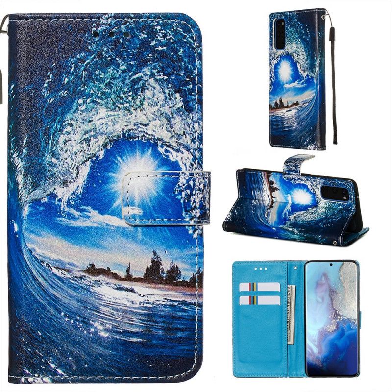 Etui Folio Samsung Galaxy S20 Kocham Falę Etui Ochronne