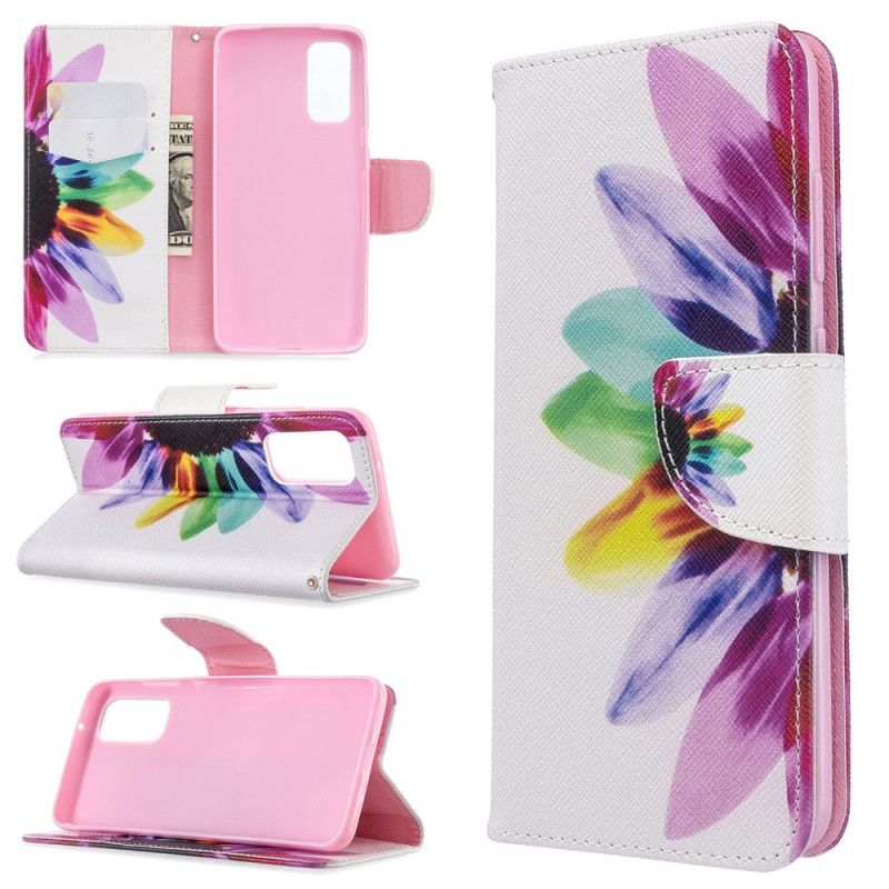 Etui Folio Samsung Galaxy S20 Kwiat Akwareli