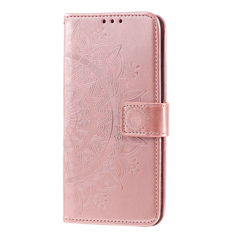 Etui Folio Samsung Galaxy S20 Magenta Szary Mandala Słońca