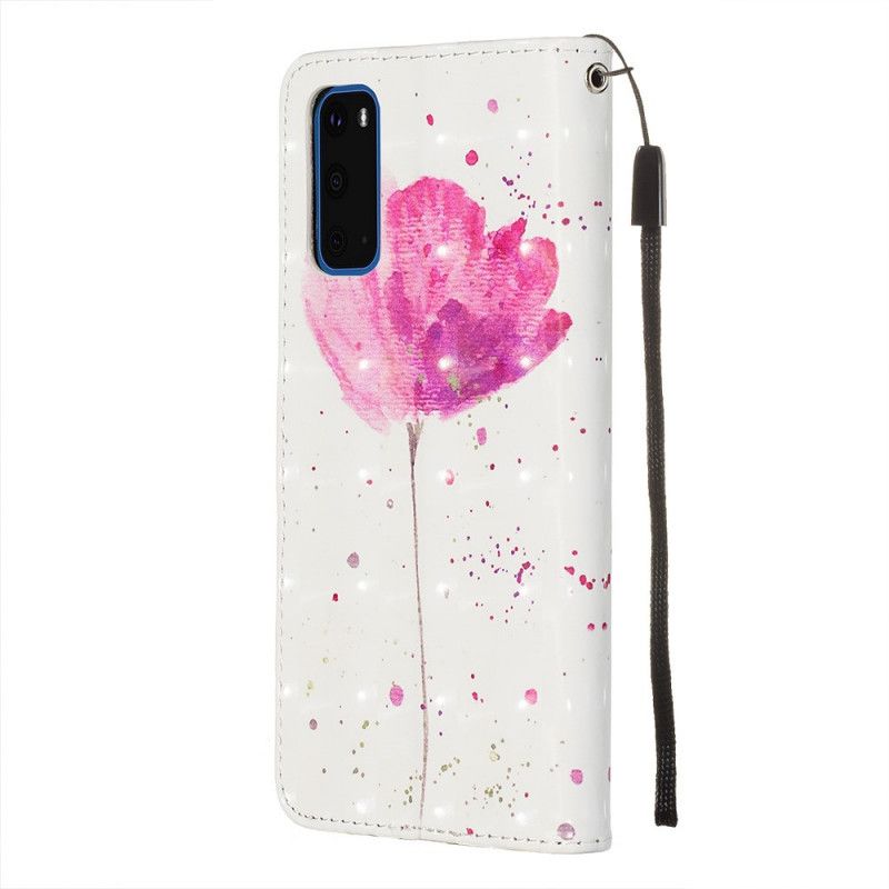 Etui Folio Samsung Galaxy S20 Mak Akwarelowy