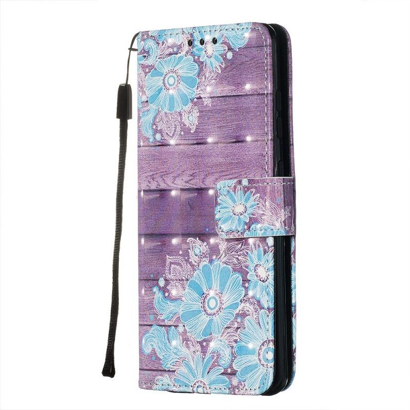 Etui Folio Samsung Galaxy S20 Niebieskie Kwiaty