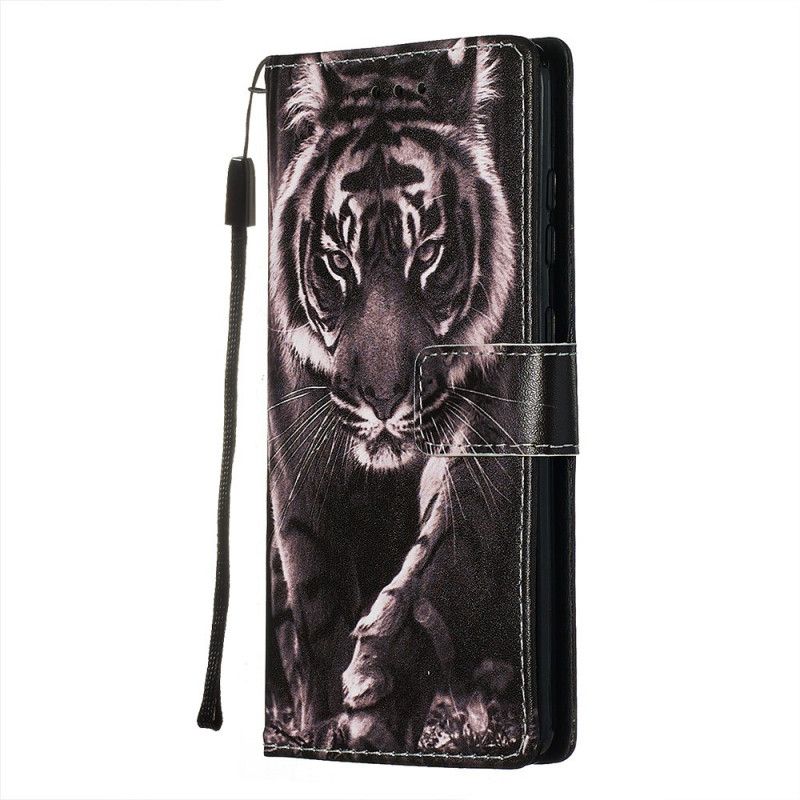 Etui Folio Samsung Galaxy S20 Nocny Tygrys Etui Ochronne