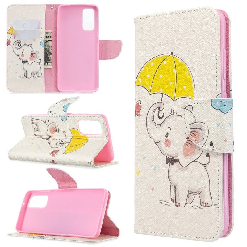 Etui Folio Samsung Galaxy S20 Słoniątka Etui Ochronne