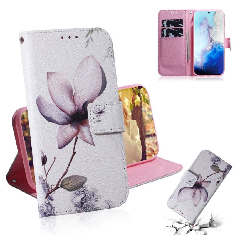 Etui Folio Samsung Galaxy S20 Stary Kwiat Róży