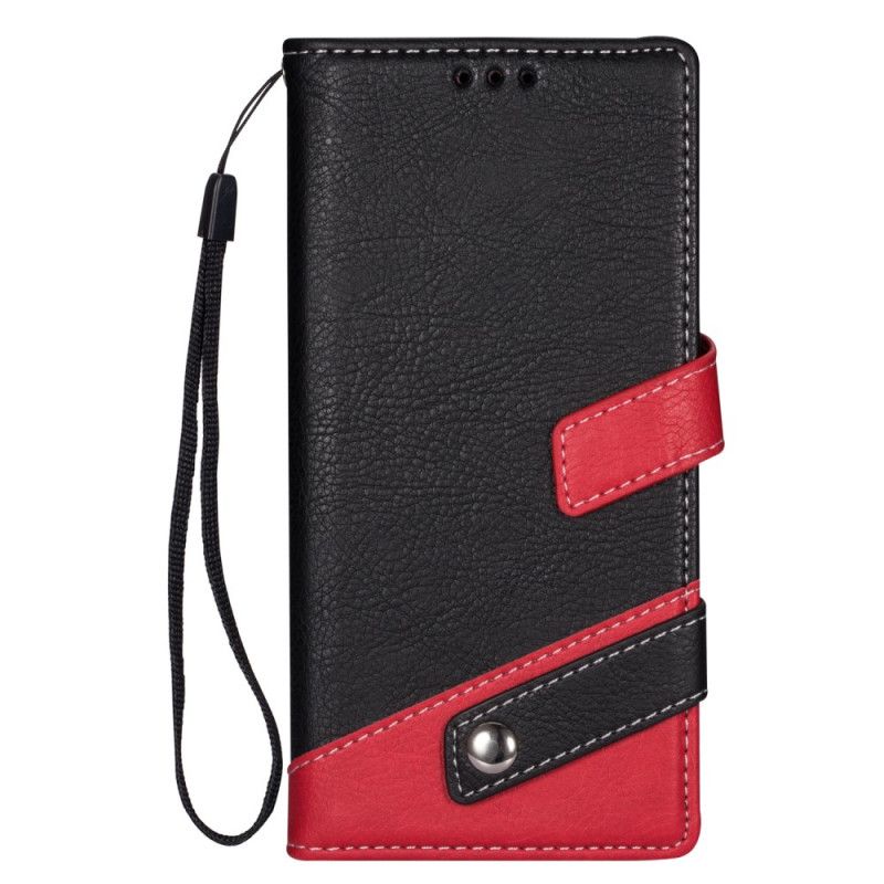 Etui Folio Samsung Galaxy S20 Szary Czarny Dwukolorowy Uchwyt Na Słuchawki Etui Ochronne