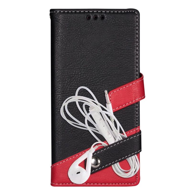 Etui Folio Samsung Galaxy S20 Szary Czarny Dwukolorowy Uchwyt Na Słuchawki Etui Ochronne