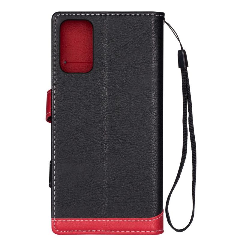 Etui Folio Samsung Galaxy S20 Szary Czarny Dwukolorowy Uchwyt Na Słuchawki Etui Ochronne