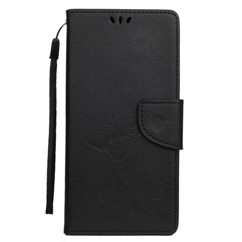 Etui Folio Samsung Galaxy S20 Szary Czarny Tylko Motyle Ze Stringami Etui Ochronne