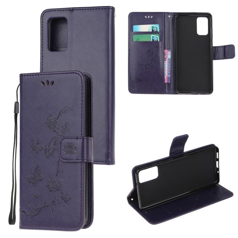 Etui Folio Samsung Galaxy S20 Szary Czarny Zaczarowane Motyle Etui Ochronne