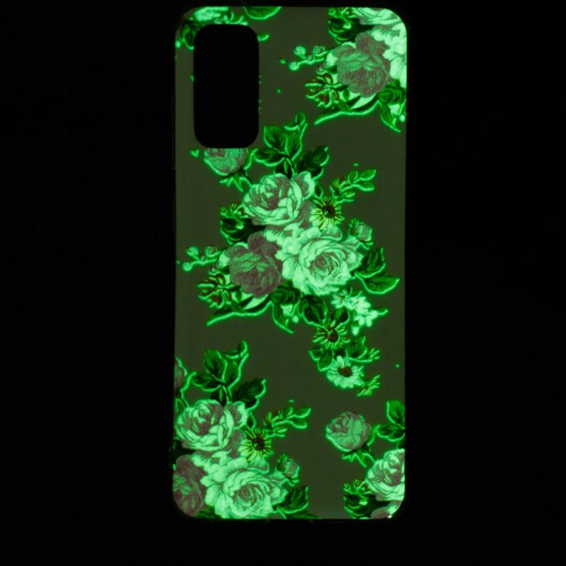 Etui Samsung Galaxy S20 Fluorescencyjne Kwiaty Wolności