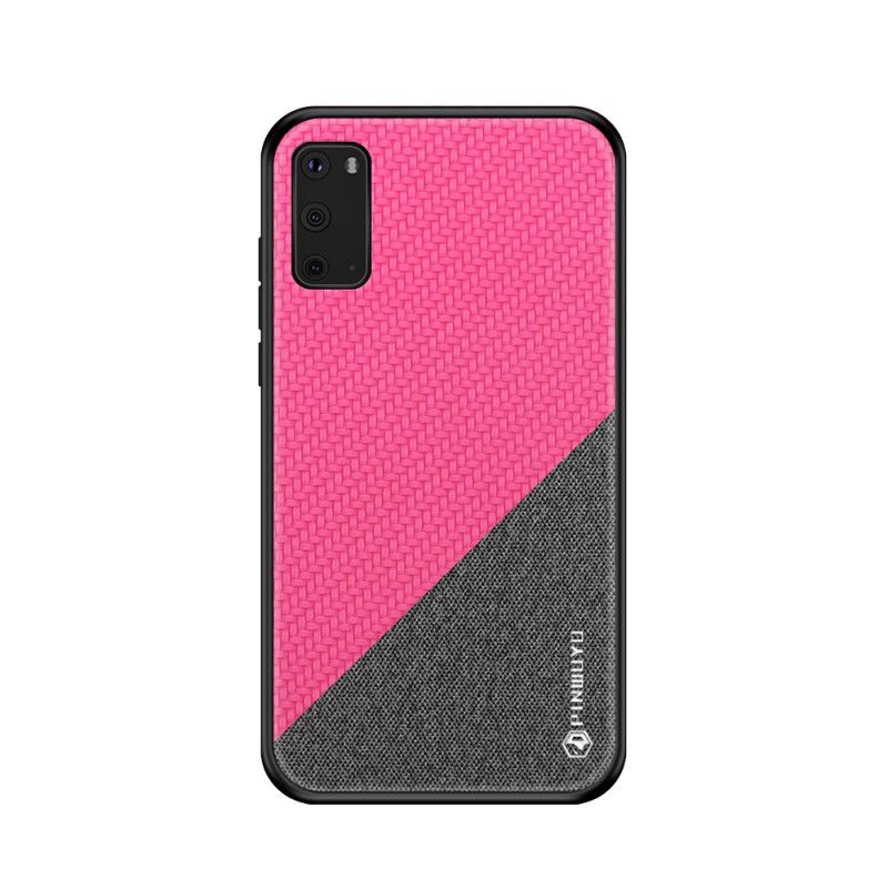 Etui Samsung Galaxy S20 Magenta Czarny Pinwuyo Seria Honorowa