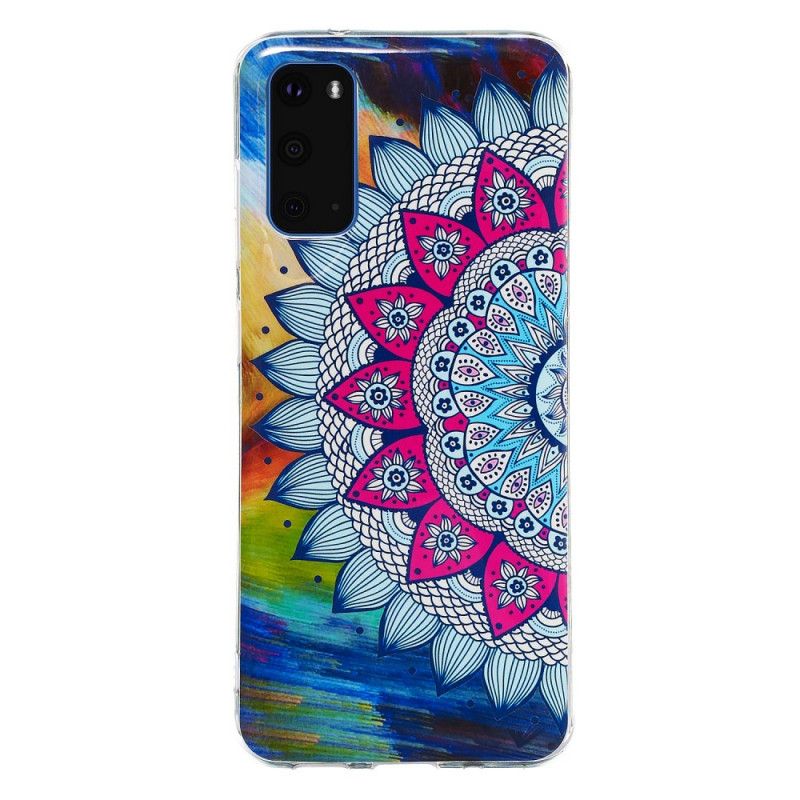 Etui Samsung Galaxy S20 Mandala W Kolorze Fluorescencyjnym Etui Ochronne