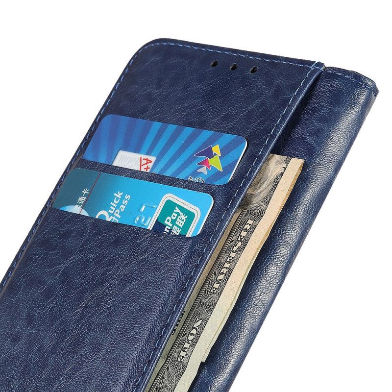 Flip Kotelot Samsung Galaxy S20 Granatowy Czerwony Elegancka Dwoina Skórzana Etui Ochronne