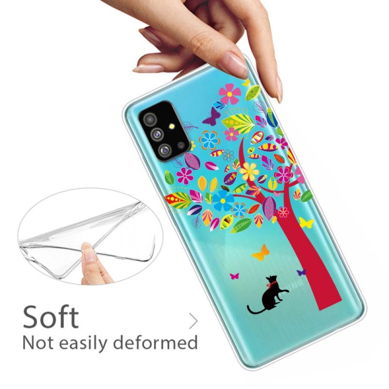 Futerały Samsung Galaxy S20 Etui na Telefon Kot Pod Drzewem