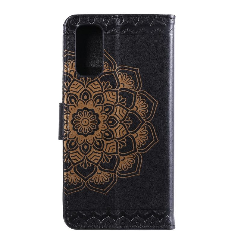 Pokrowce Samsung Galaxy S20 Szary Czarny Elegancka Mandala