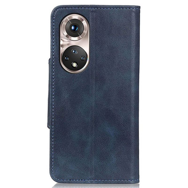 Etui Folio Do Huawei Nova 9 Pro / Honor 50 Pro Vintage Sztuczna Skóra I Guzik