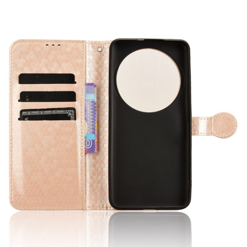 Etui Folio Xiaomi 14 Ultra Błyszczące Kropki Z Paskiem Etui Ochronne